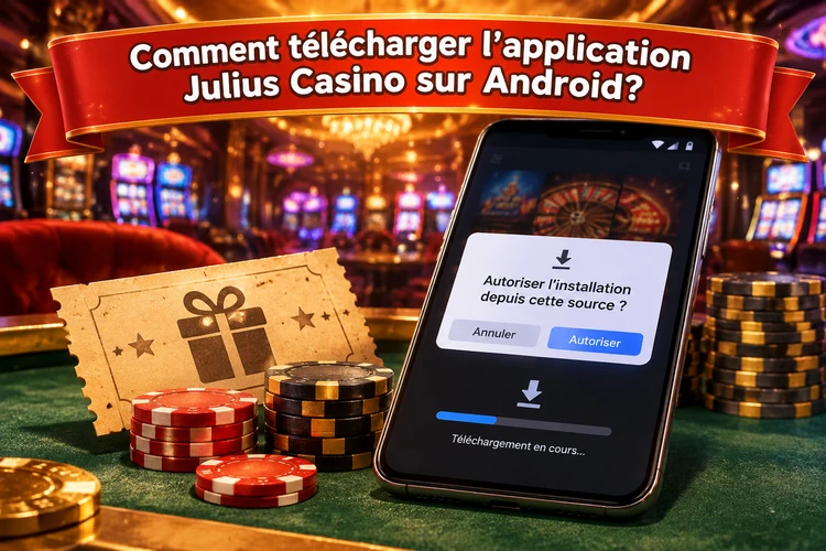 Comment télécharger l'application Julius Casino sur Android?
