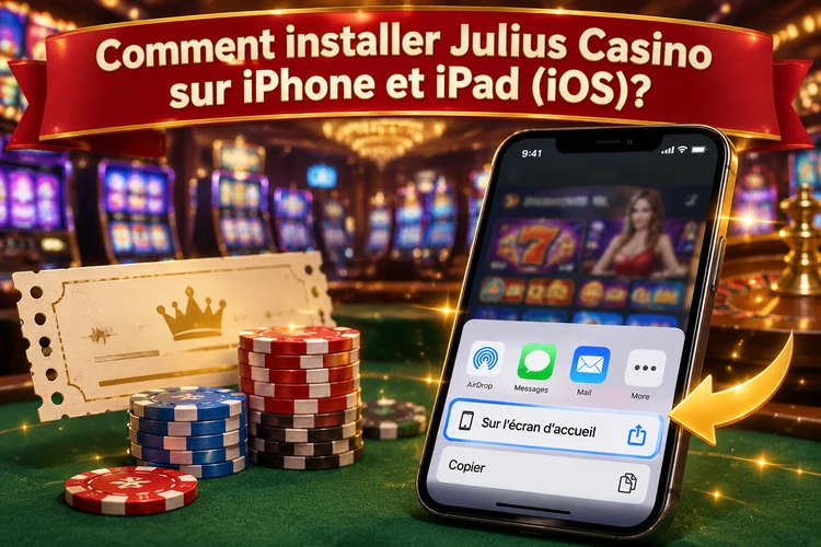 Comment installer Julius Casino sur iPhone et iPad (iOS)?