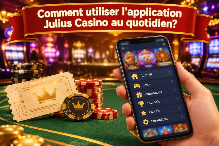 Comment utiliser l'application Julius Casino au quotidien?