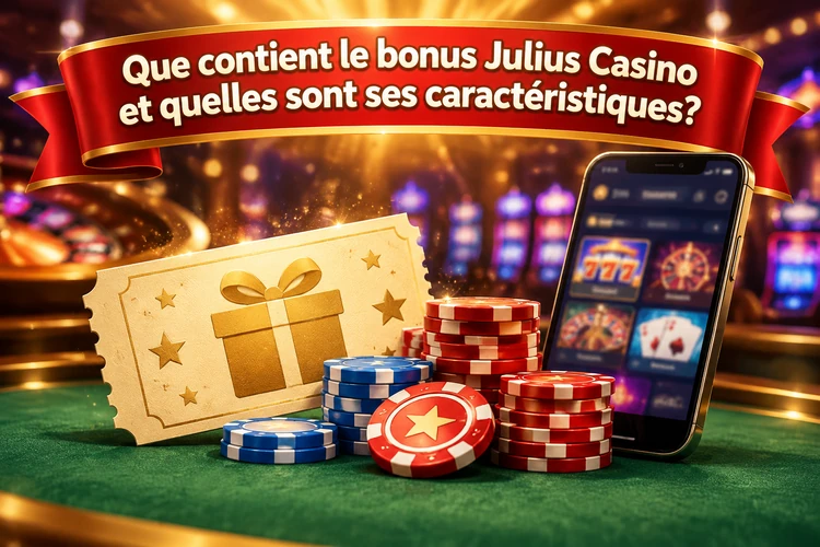 Que contient le bonus Julius Casino et quelles sont ses caractéristiques?