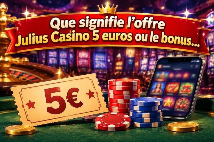 Que signifie l’offre Julius Casino 5 euros ou le bonus avec dépôt?
