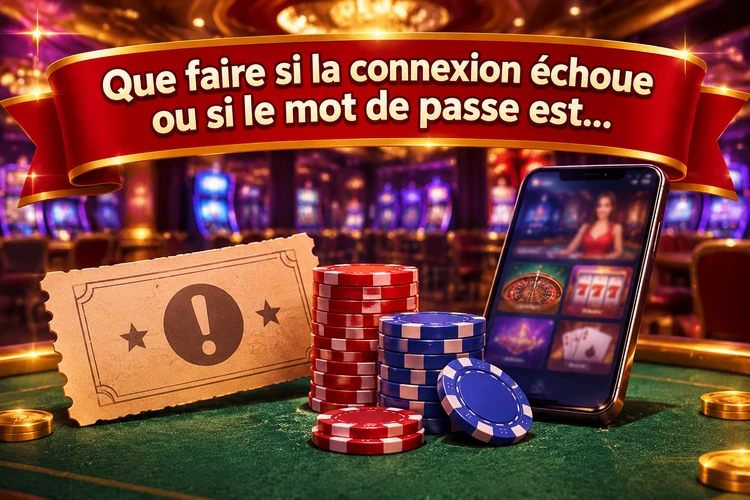 Que faire si la connexion échoue ou si le mot de passe est oublié?
